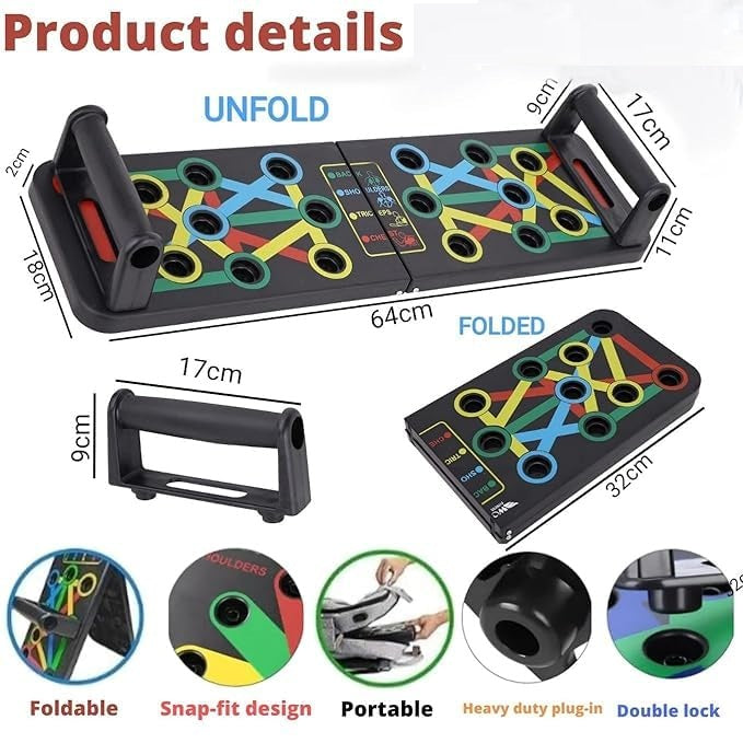 15-in-1 Foldable Push-Up Board